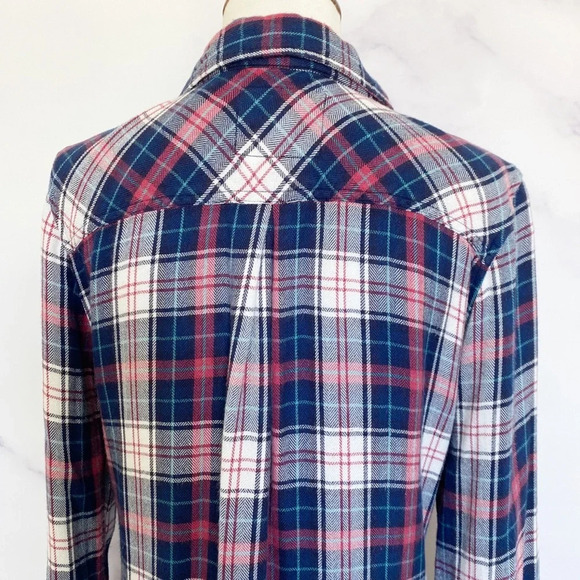 Rails Hunter Red and Blue Button Down Shirt - Picture 7 of 9